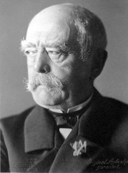 Otto Eduard Leopold von Bismarck-Schönhausen, vévoda z Lauenburgu (1. dubna 1815, Schönhausen, Pruské království – 30. července 1898, Friedrichsruh, Německé císařství) byl jeden z nejvýznamnějších politiků 19. století a budovatel sjednoceného Německa. Byl první ministr (tj. premiér) Pruska (1862-1890) a první v řadě německých kancléřů (1871-1890). Jeho nekompromisní přístup k řešení politických problémů a autoritativní vystupování vůči sněmu mu vyneslo přezdívku Železný kancléř. V zahraniční politice pro něj byla typická tzv. reálpolitik, jež je definována chladným mocenským kalkulem a agresivní diplomacií.