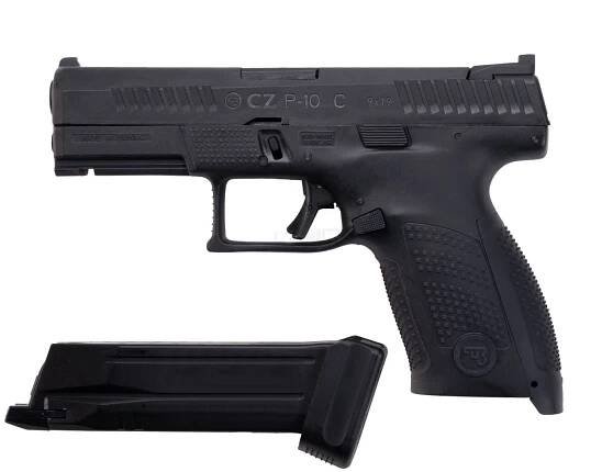 ASG CZ P-10C CO2 Blowback, kovový závěr - Černá