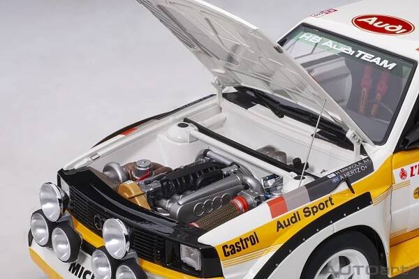 Audi Sport Quattro S1 #6 Rally Monte Carlo 1986 Mikkola/Hertz 1:18 AUTOart