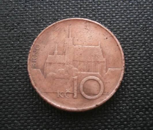 10 Kč 1993-varianta malé Kč,nejvzácnější mince ČR - Numismatika