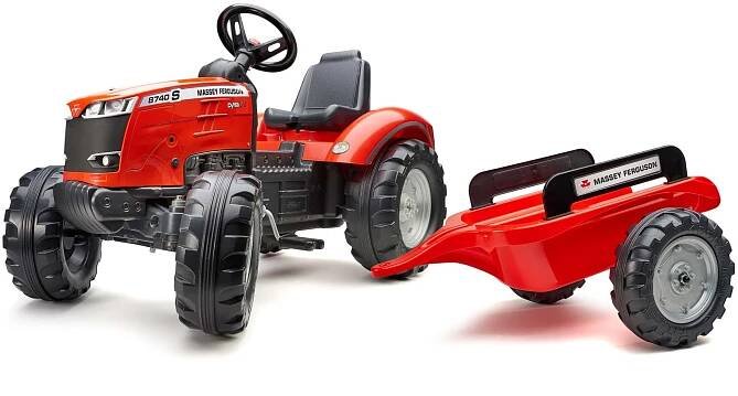 FALK Šlapací traktor Massey Ferguson S8740 s vlečkou 4010AB