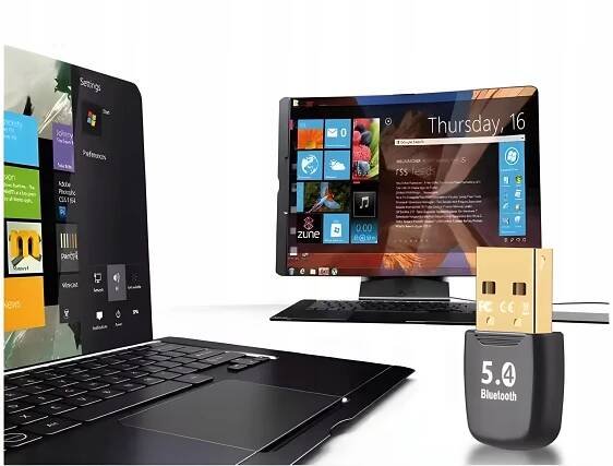 Karta Adaptér Bluetooth 5.4 USB s anténou pro PC Windows notebook Přijímač Kód výrobce Karta Adapter Bluetooth 5.4 USB Novaza Tech