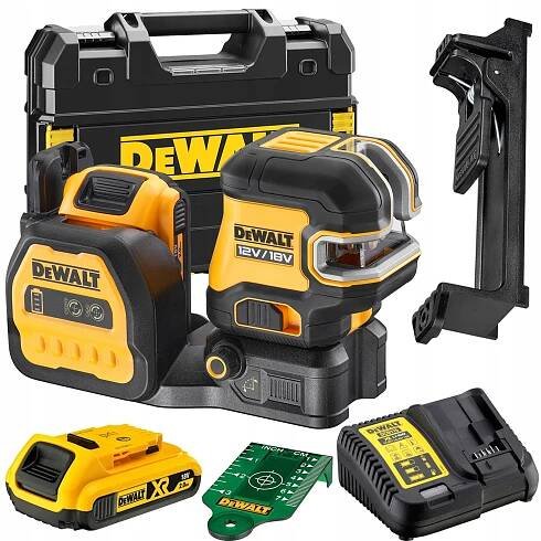 Křížový laser zelený samonivelační + 5 bodů 30 m DeWALT DCE825D1G18-Q