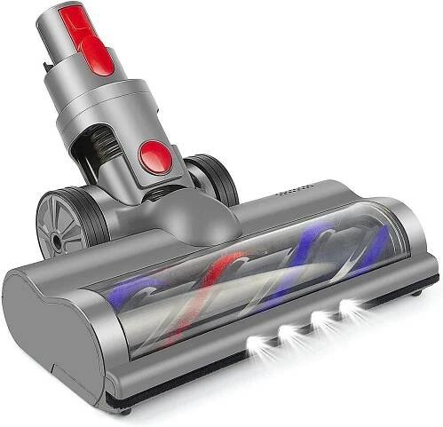 Kartáč kompatibilní s elektrickým kartáčem vysavače Dyson V7,V8,V10,V11,V15 s přímým pohonem se 4 předními světly