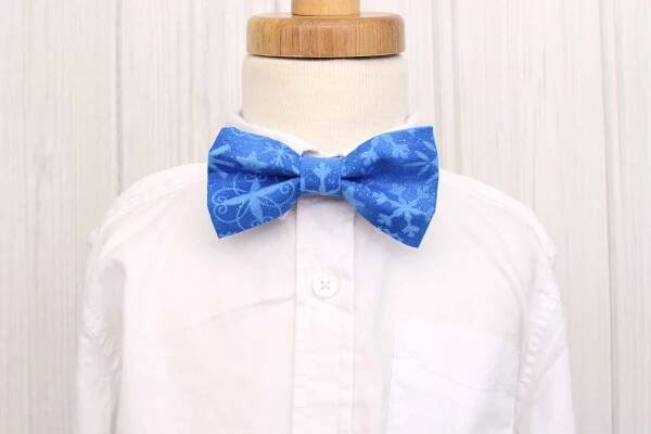 Blue Snowflake Baby Bow Tie