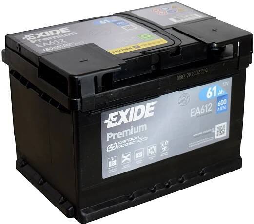 Exide Premium EA612 61Ah 12V 600A