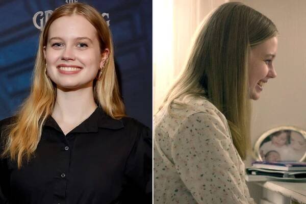 Angourie Rice attends "The Grinning Man" Australian Premiere on May 02, 2024 in Melbourne, Australia ; Angourie Rice in Black Mirror.