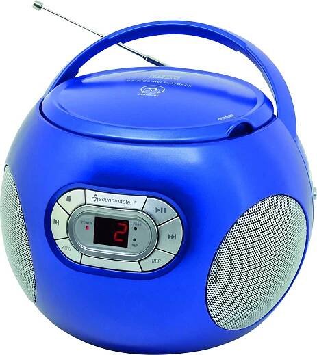 soundmaster SCD2120BL SCD2120BL rádio s CD, FM, AUX, CD, modrá