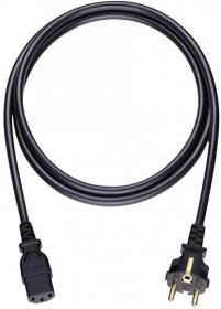 napájecí kabel [1x zástrčka s ochranným kontaktem - 1x IEC C13 zásuvka 10 A] 3.00 m černá Oehlbach Powercord C 13