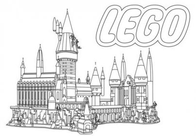 Omalovánka Detailní omalovánka Lego Bradavice