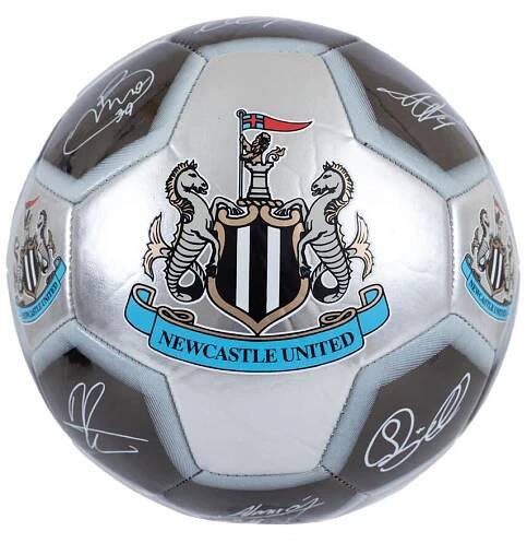 Newcastle United FC - Fotbalový potisk s podpisem TA12387 (1) (černá/bílá/modrá/zlatá)