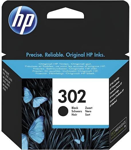 Cartridge HP 302 černá ink kazeta, F6U66AE 469 Kč