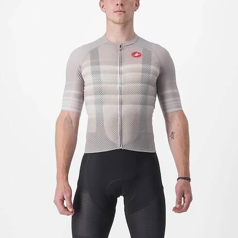 CASTELLI Cyklistický dres s krátkým rukávem - CLIMBER'S 3.0 - šedá