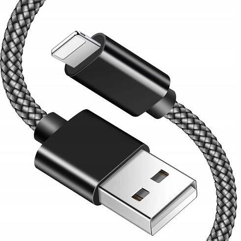 .Nylonový lightning datový a napájecí kabel USB IPHONE 5 6 6s 7 8 PLUS X XS MAX