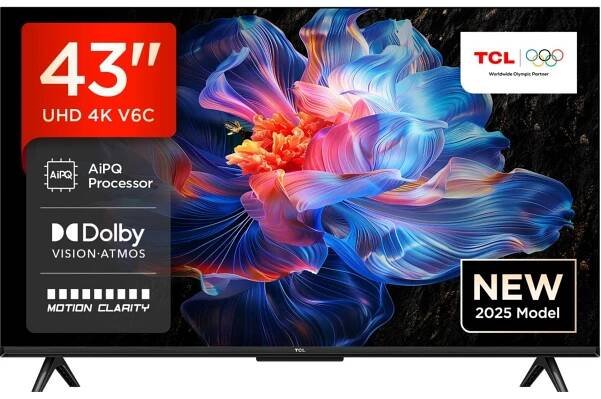 V6CUK 43" 4K Ultra HD DLED HDR Google Smart TV - 43V6CUK