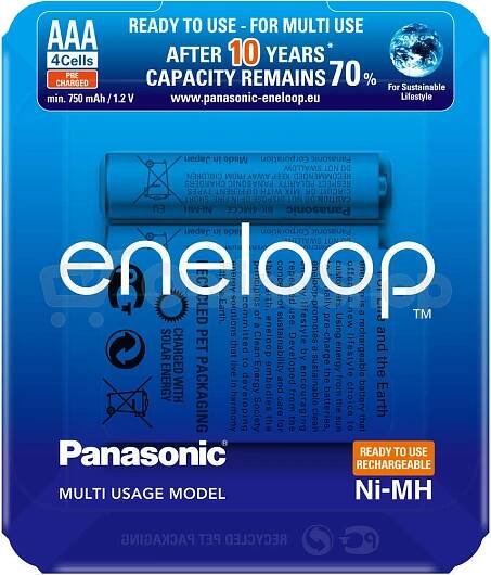 Nabíjecí baterie Panasonic Eneloop AAA 4ks 4MCCE/4LE