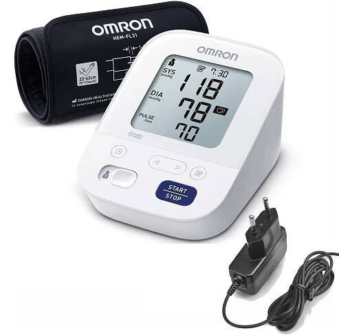 OMRON M3 Comfort intelli +ZDROJ (SET), 5let záruka