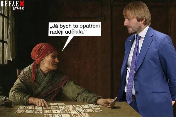 Satirické koláže na počínání Adama Vojtěcha jako ministra zdravotnictví od TMBK