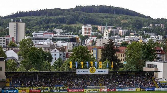 Fotbalový stadion Letná ve Zlíně.