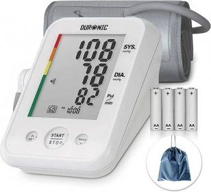 Přístroj na měření krevního tlaku / tlakoměr Duronic na horní paži