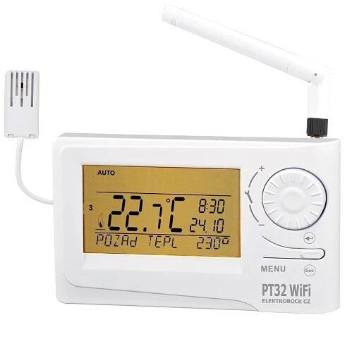 ELEKTROBOCK Prostorový termostat PT32 WIFI dálkové nastavení teplot