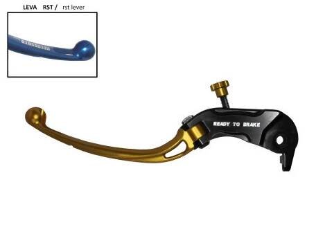 Páčka spojky ACCOSSATO aluminium, master cylinder zlatá