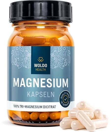 WoldoHealth Hořčík Tri-Magnesium dicitrát 120 kapslí od 467 Kč