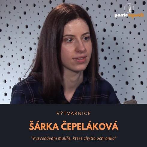 Šárka Čepeláková – výtvarnice: Vyzvedávám malíře, které chytla ochranka - Ponte reports