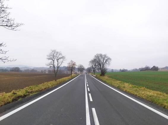 Silnice Nalžovské hory, Hradešice je zcela průjezdná bez omezení