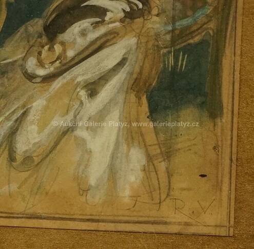 Rudolf Vácha / V nevěstinci - detail aukce « Aukce « Aukční Galerie Platýz