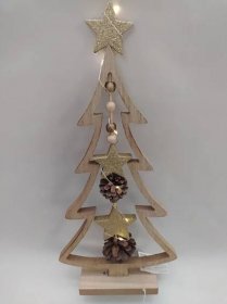 Vánoční dekorace dřevěný stromek 7 LED, RETLUX RXL 314 - Vánoční dekorace dřevěný stromek 7 LED, RETLUX RXL 314