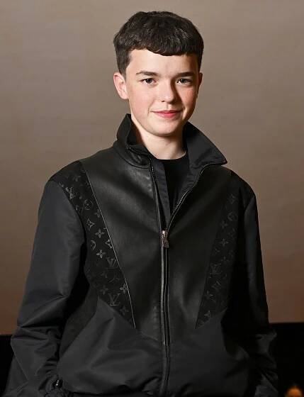 Owen Cooper backstage during the 2025 BAFTA Television Awards with P&O Cruises at The Royal Festival Hall 