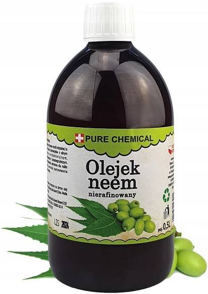 NEEMOVÝ OLEJ NERAFINOVANÝ LISOVANÝ ZA STUDENA 500 ml PRO POKOŽKU VLASŮ A ROSTLIN za 332.00CZK - Allegro