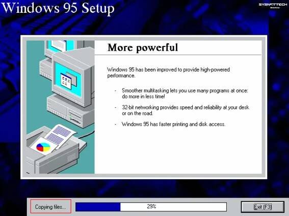 Installing Windows 95