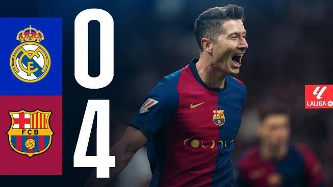 REAL MADRID 0 vs 4 FC BARCELONA