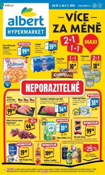 Albert Hypermarket leták akce od 28.02.2024 do 05.03.2024 - Jídlo.cz