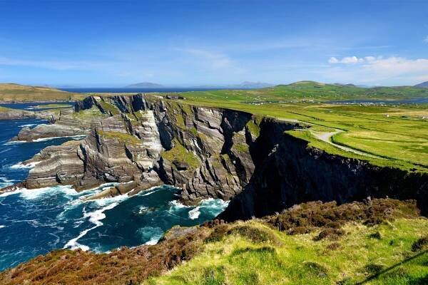 Beautiful cliffs of the Ring of Kerry, Ireland