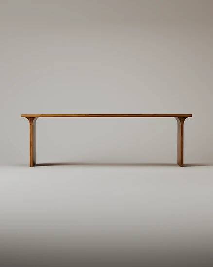 The Arcus Table & Bench – Walnut – Tim Vranken