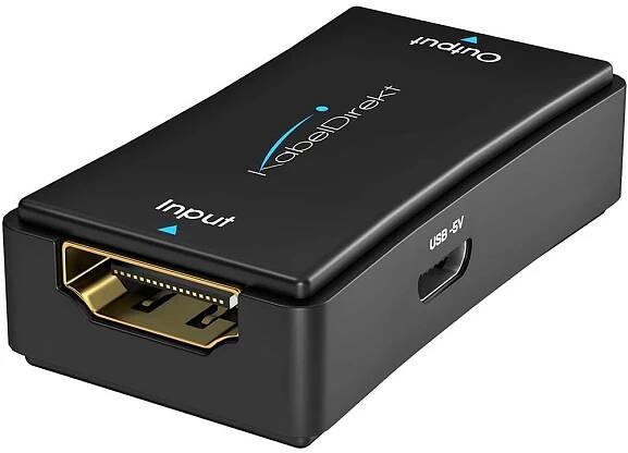 KabelDirekt 989 aktivní zesilovač signálu HDMI 50M HDCP 2.2 4K UHD TV