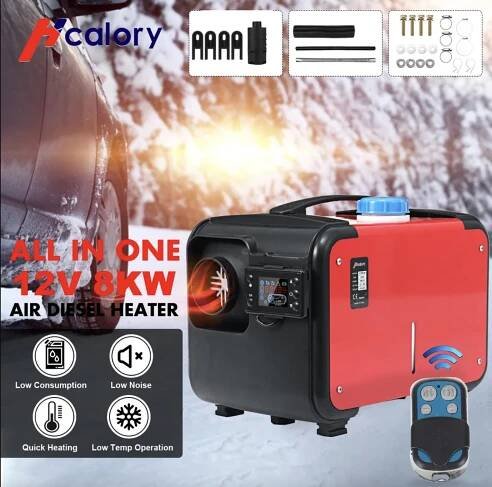 Hcalory 12V 5-8 kW All-In One Naftový ohřívač, nezávislé topení - přenosné