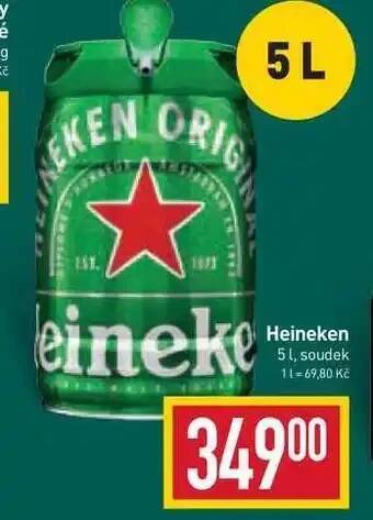 Billa Heineken 5 l, soudek nabídka
