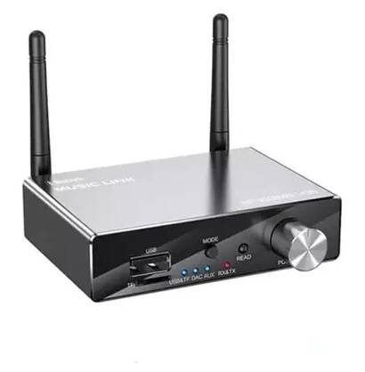 HiGi® LY35 - Bluetooth V5.3 prijímač a vysielač v jednom, kovové puzdro, s diaľkovým ovládaním - dosah 30 m, 6 v 1