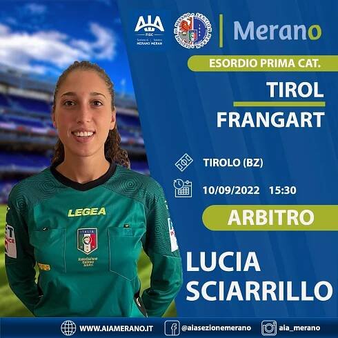 Esordio in Prima Categoria pe Lucia Sciarrillo