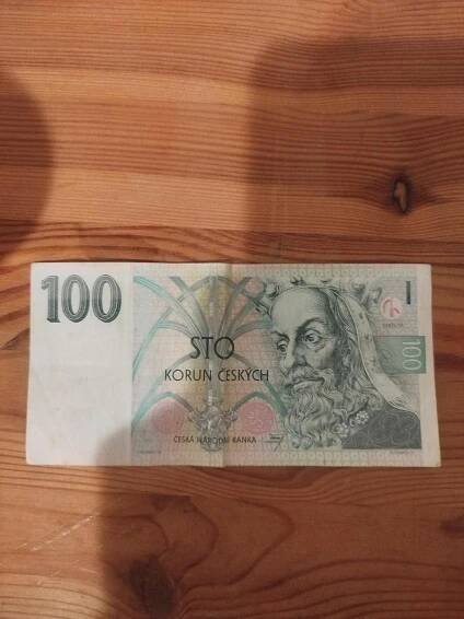 100 Kč Bankovka z roku 1997