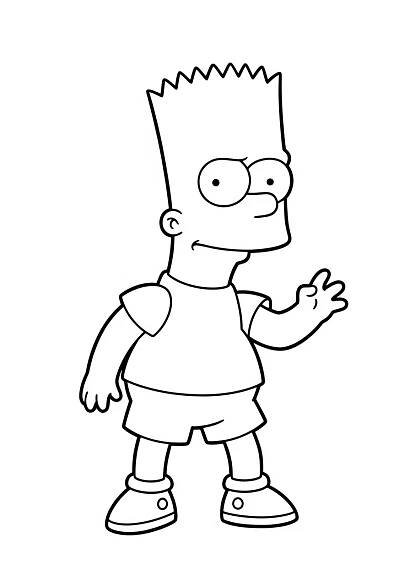 Bart Simpson Omalovánky 2