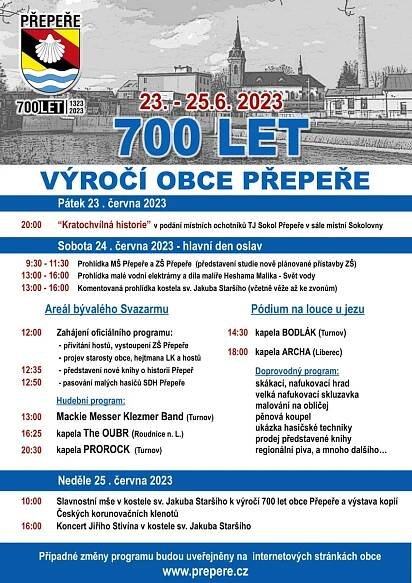 PŘEPEŘE SLAVÍ 700 LET - Turnovsko v akci