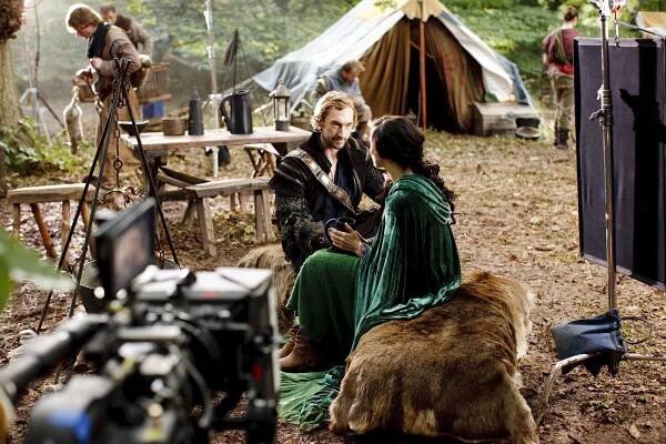 Joseph Mawle, Katie McGrath - Merlin - Probuzení čarodějnice - Z natáčení