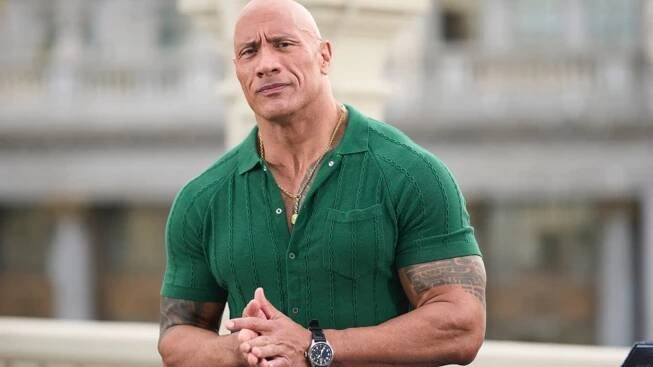 Dwayne Johnson neboli The Rock během propagace filmu Black Adam