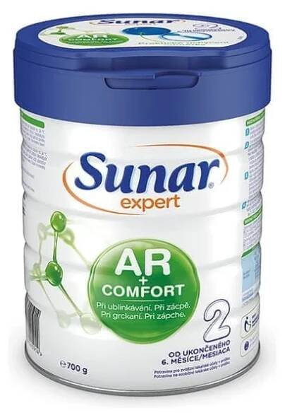 SUNAR EXPERT AR & COMFORT 2 1×700g, mliečna výživa