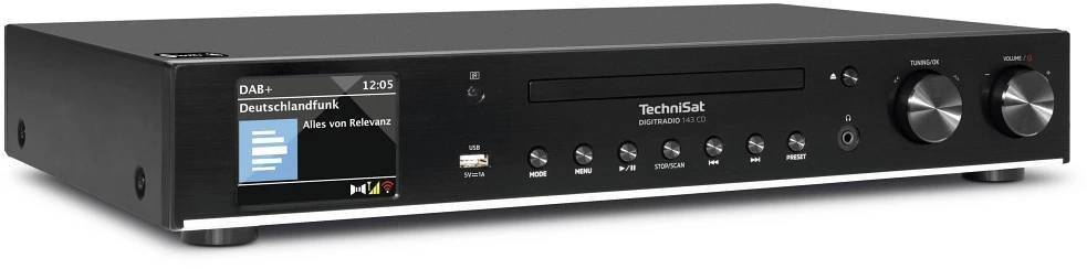 TechniSat DIGITRADIO 143 CD Hi-Fi tuner DAB, DAB+, internetové, FM AUX, Bluetooth, CD, USB, Wi-Fi, internetové rádio vč